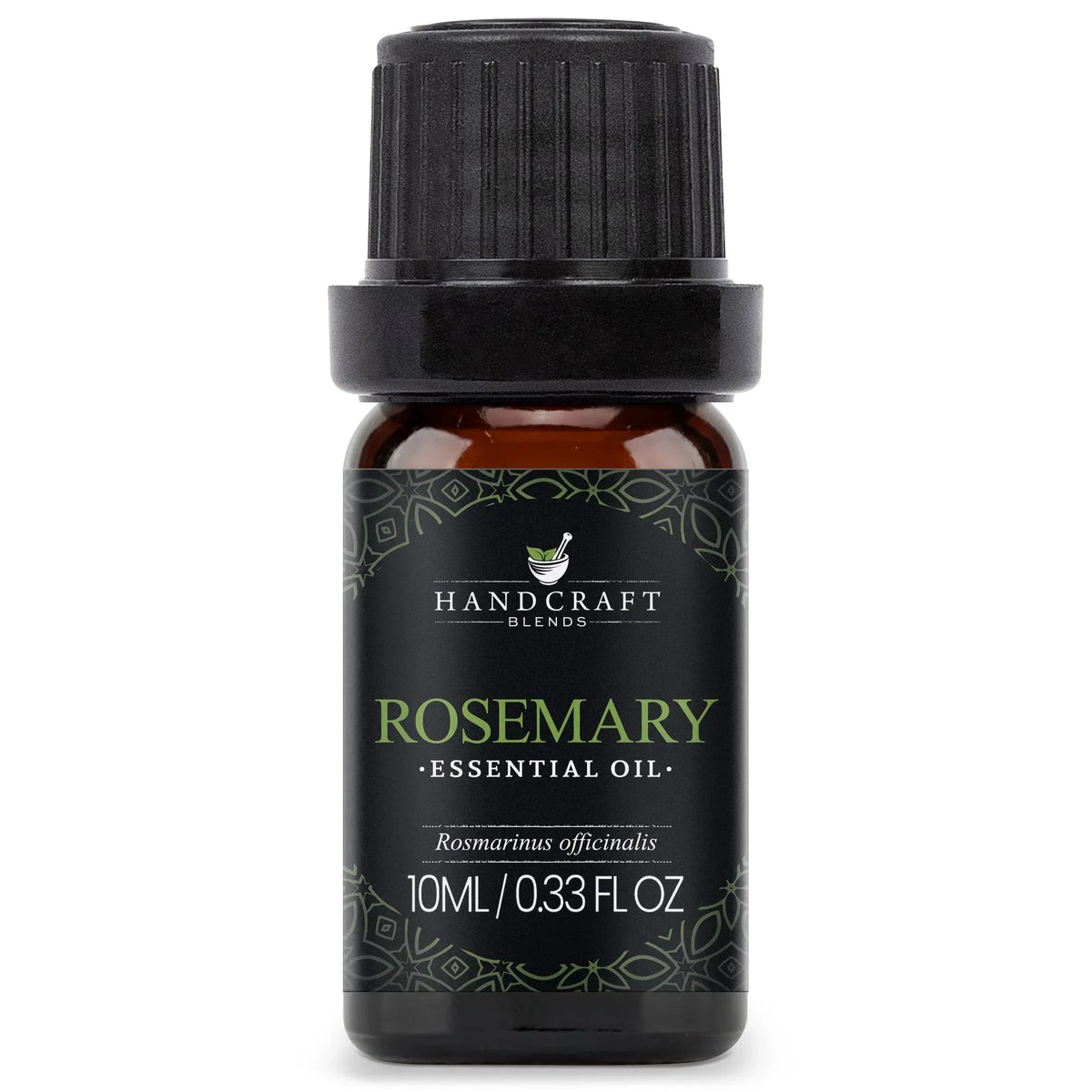 10ml rosemary essential oil bottle for aromatherapy and healing, labeled Rosmarinus officinalis