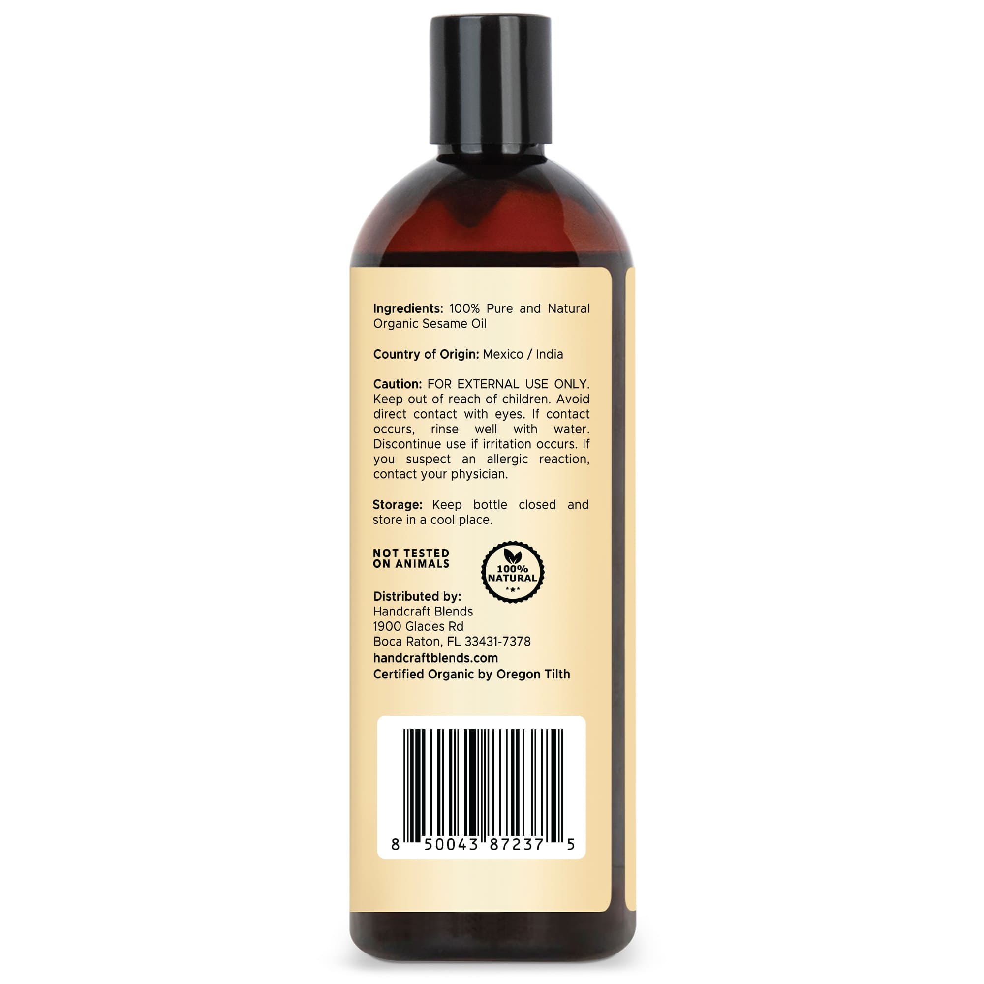 Organic Sesame Carrier Oil