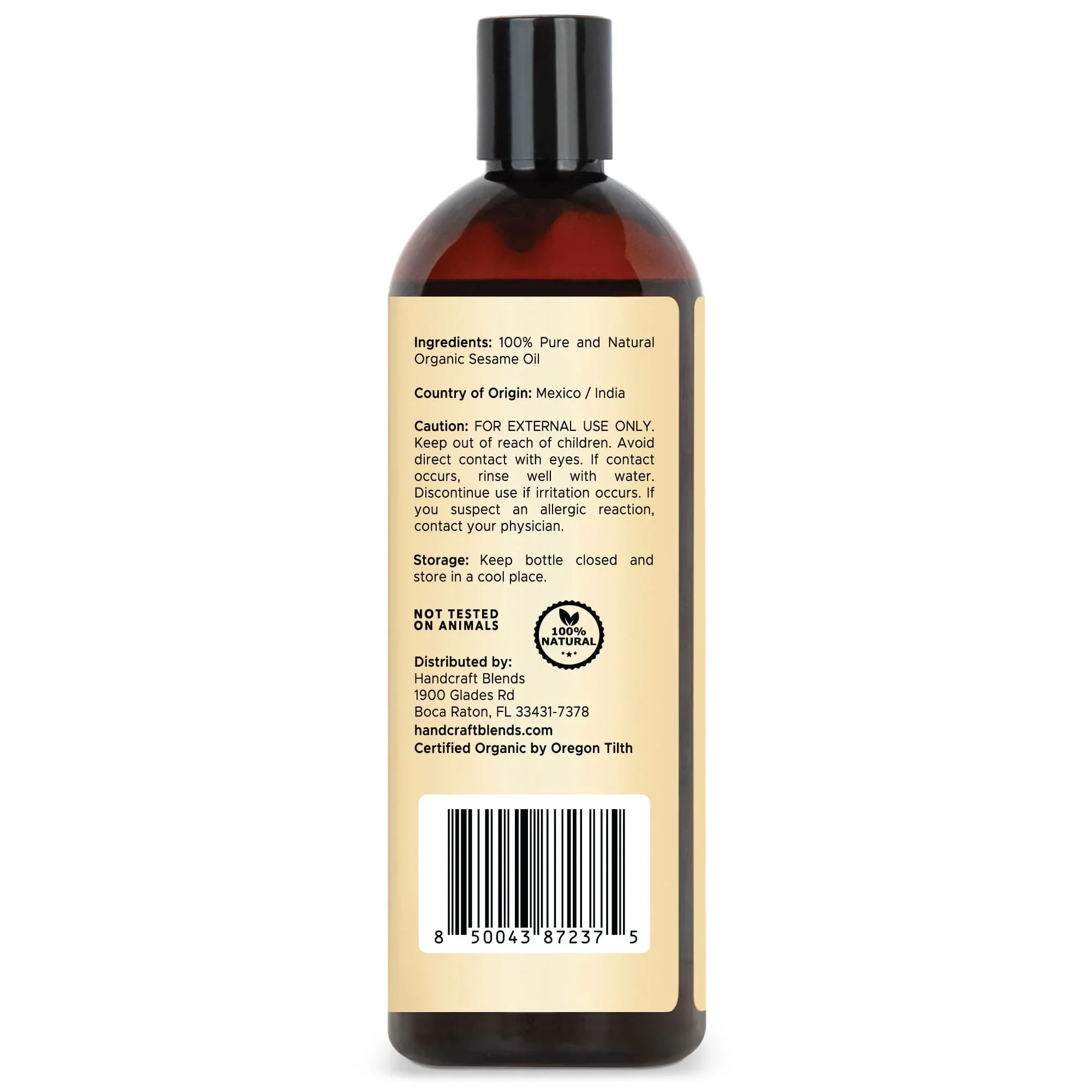 Organic Sesame Carrier Oil