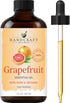 Grapefruit essential oil bottle with dropper