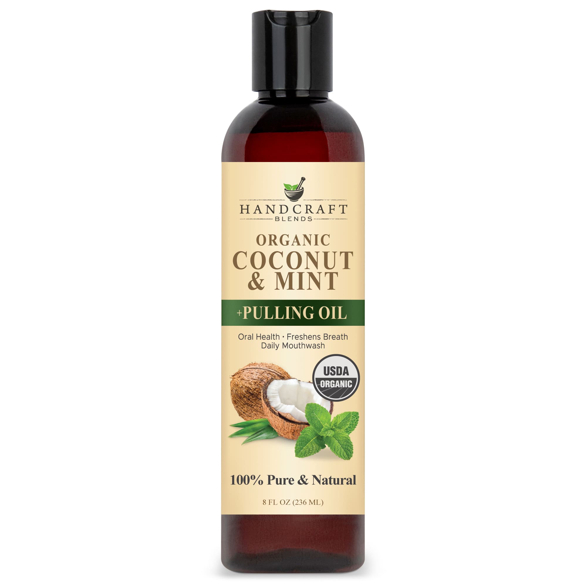 Organic Coconut and Mint Carrier Oil + Pulling Oil