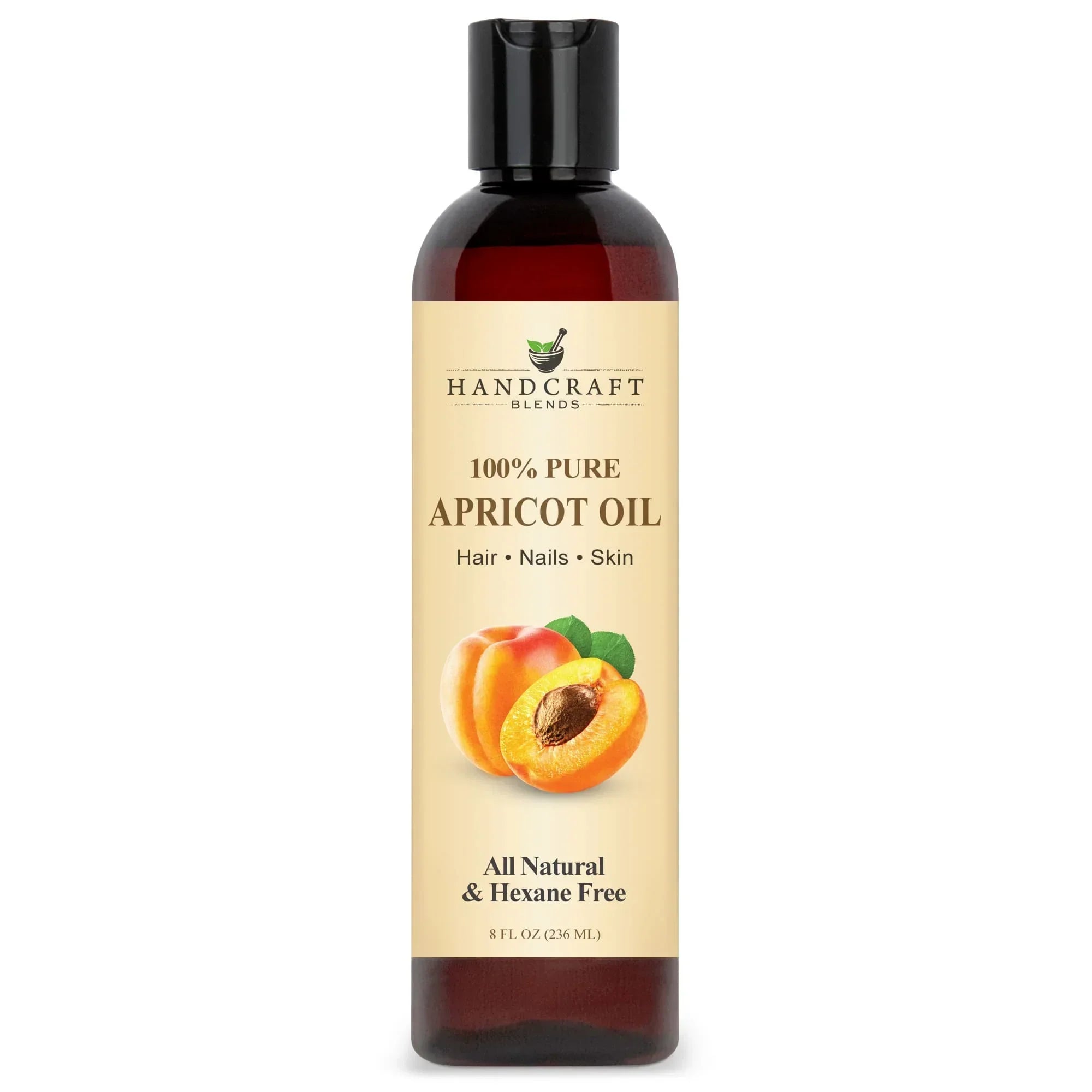Handcraft Blends 100% pure apricot oil bottle for hair, nails, and skin care