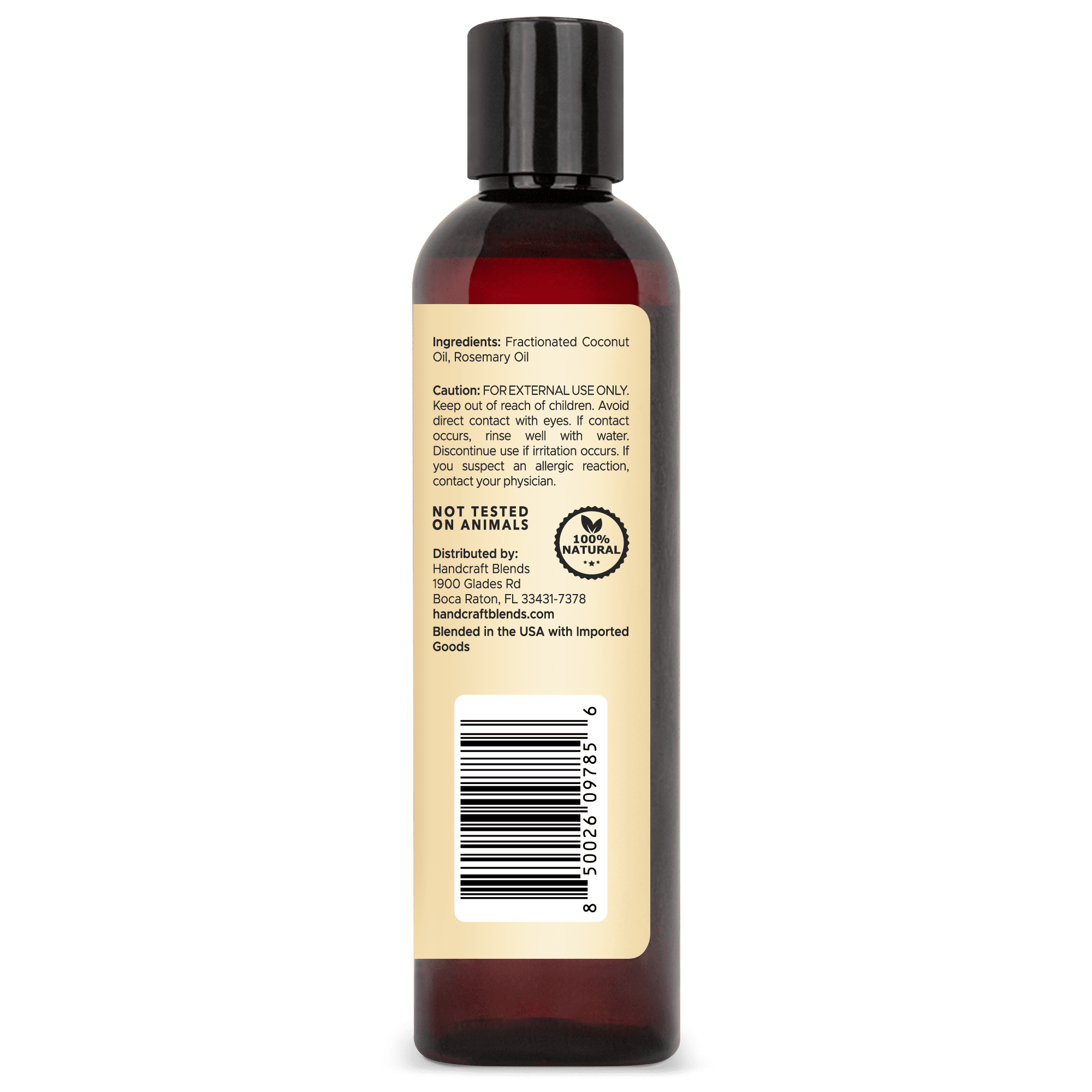 Fractionated Coconut Carrier Oil Infused with Rosemary Oil