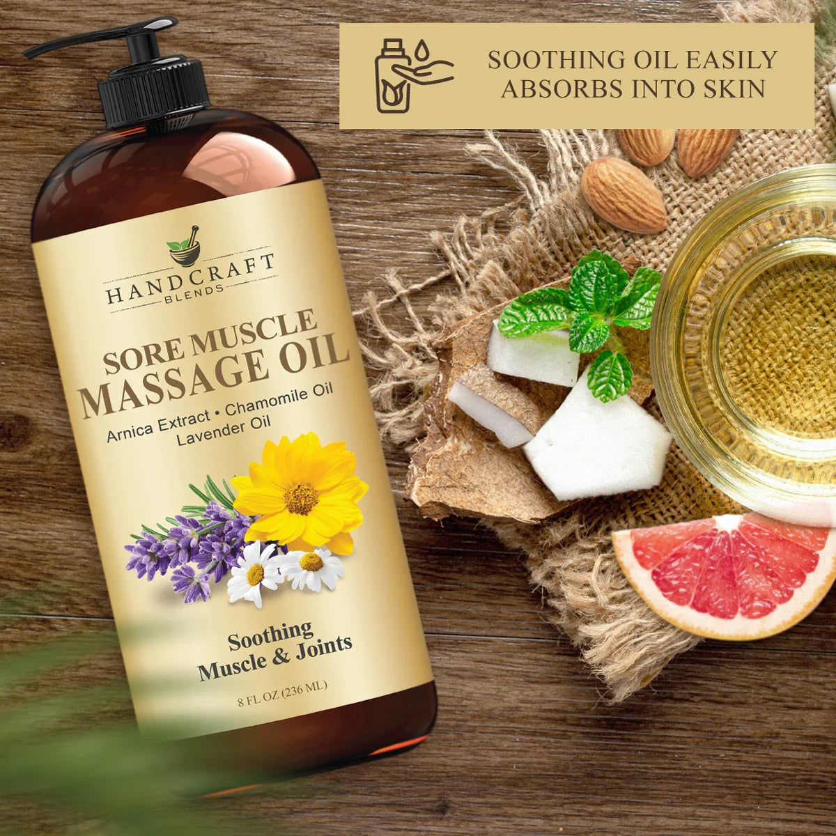 Sore Muscle Massage Carrier Oil