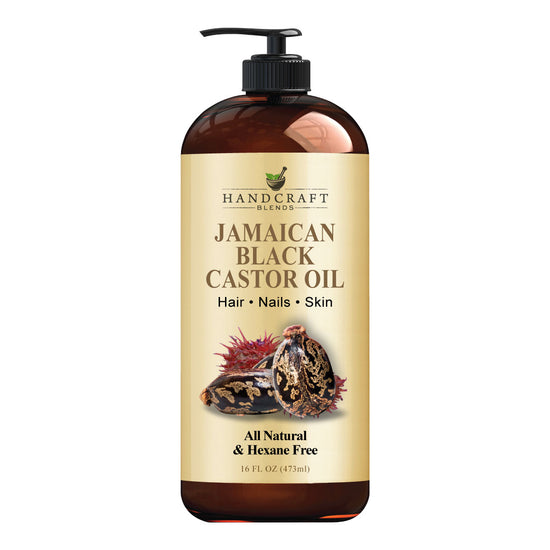 Handcraft Jamaican Black Castor Oil for Hair Growth, Eyelashes and Eyebrows