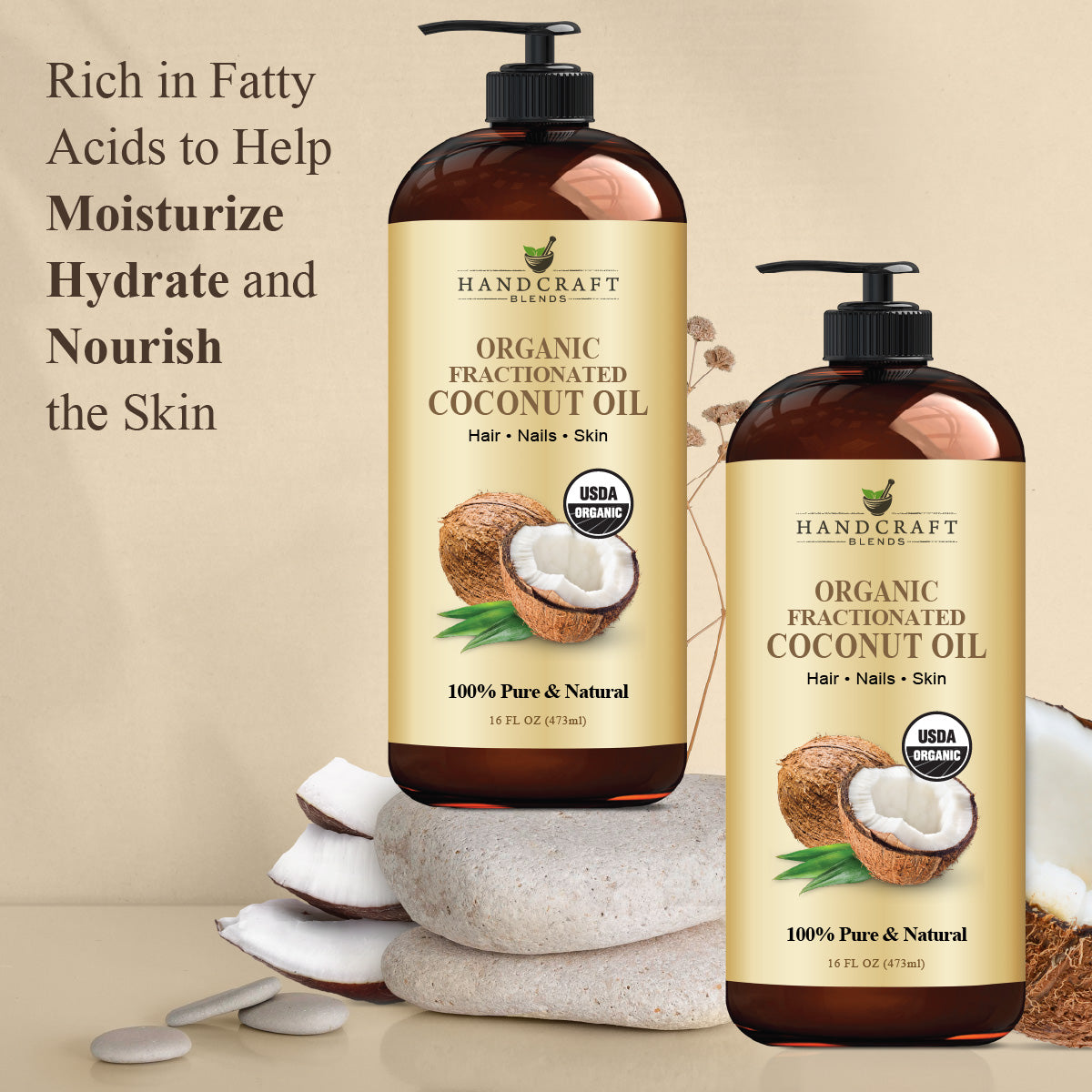Organic Fractionated Coconut Carrier Oil