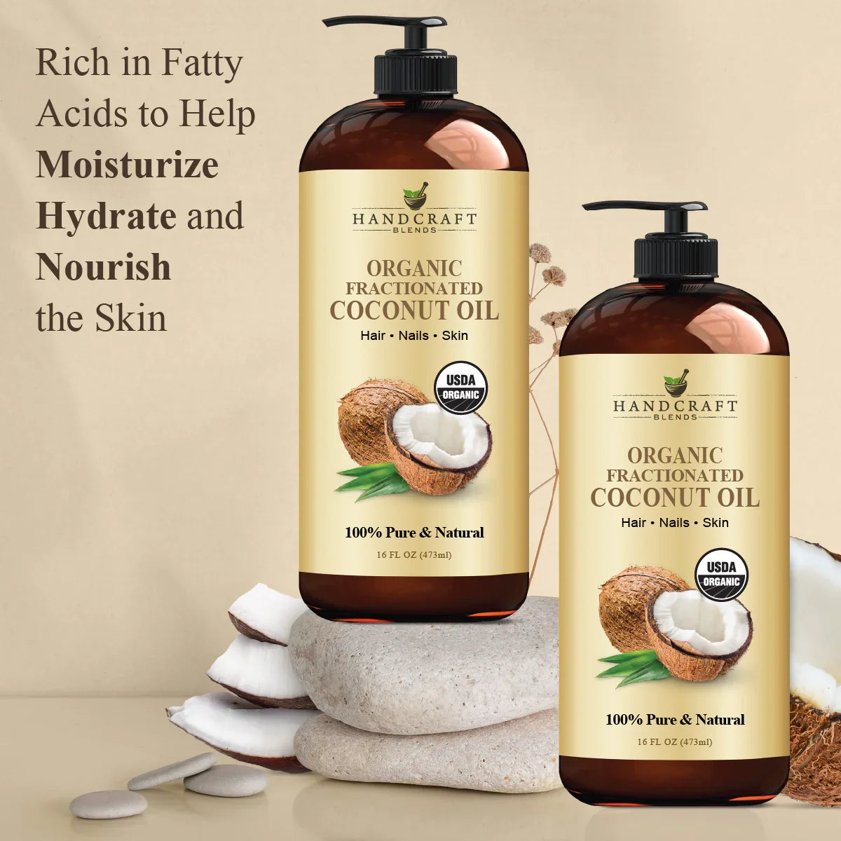 Organic Fractionated Coconut Carrier Oil