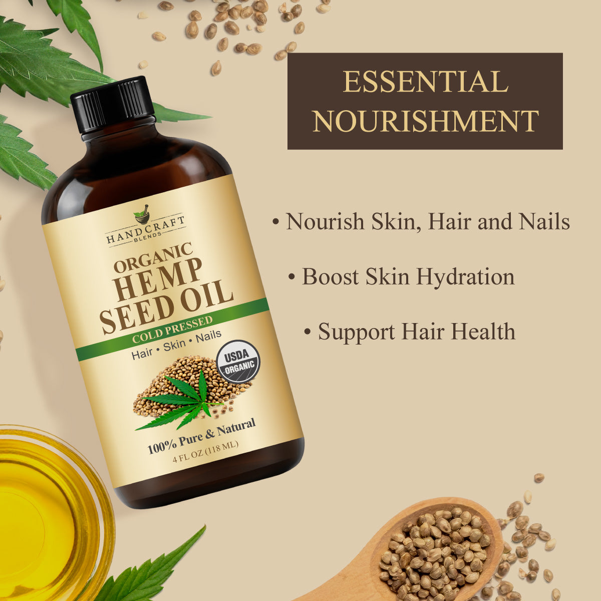 Organic Hemp Seed Oil