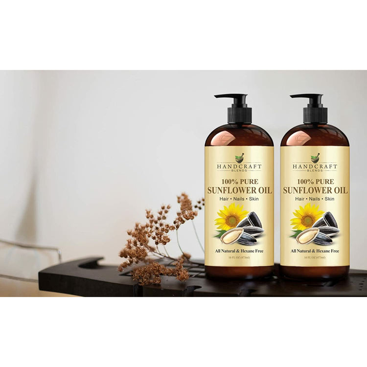 2 bottles of sunflower oil