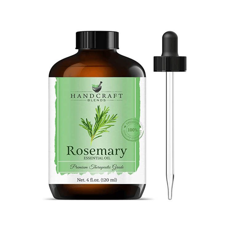 rosemary essential oil bottle 4 Oz front