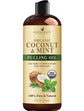Handcraft Blends Coconut Oil Pulling for Teeth and Gums with Peppermint Oil - Organic Coconut Oil Pulling Oil Mouthwash for Fresh Breath, Oral Health and Cleaner Teeth and Gums - 8 Fl oz