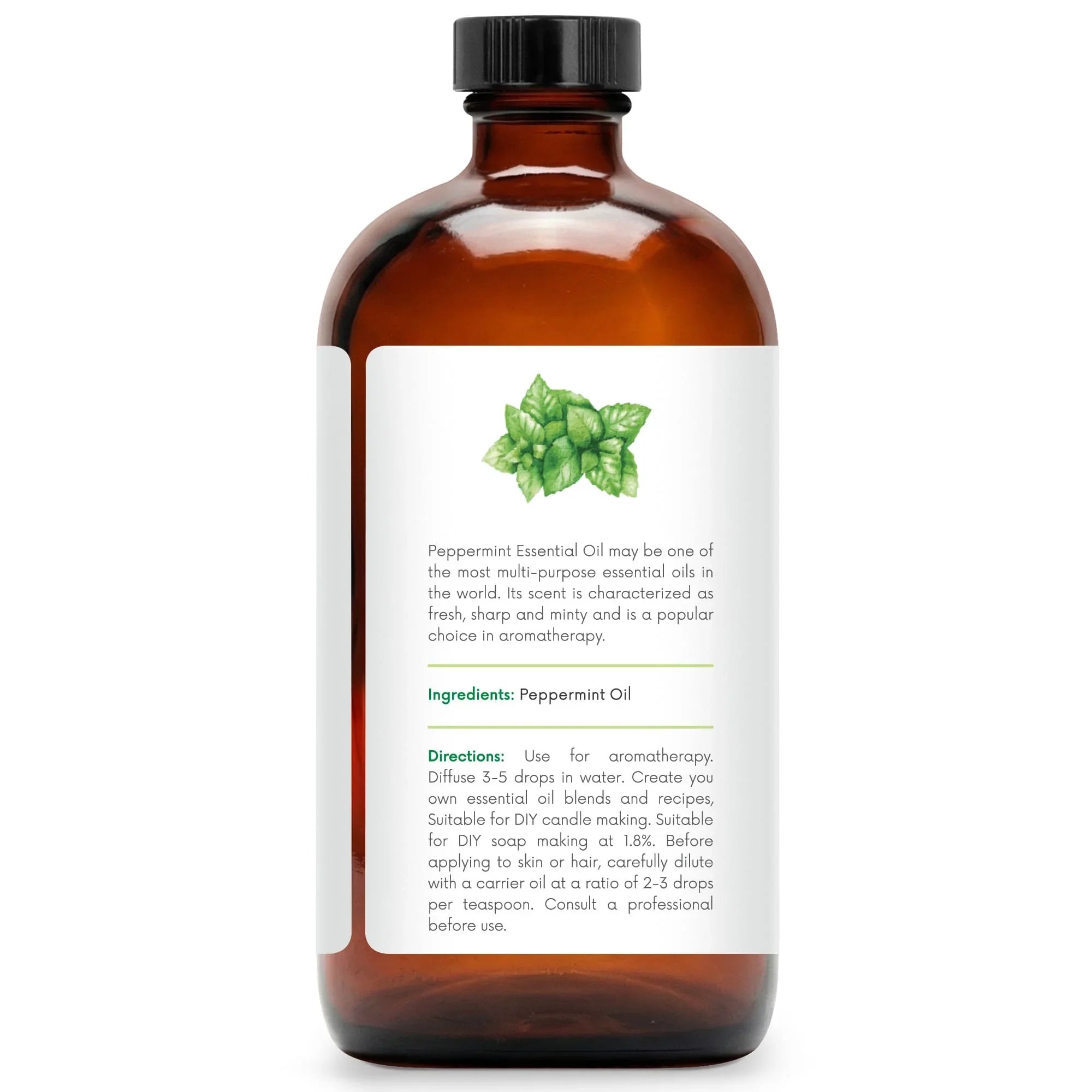 Buy Peppermint Essential Oil in Glass Bottle – 100% Pure