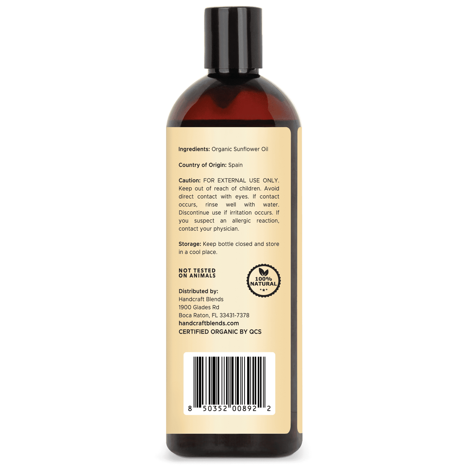 Organic Sunflower Carrier Oil