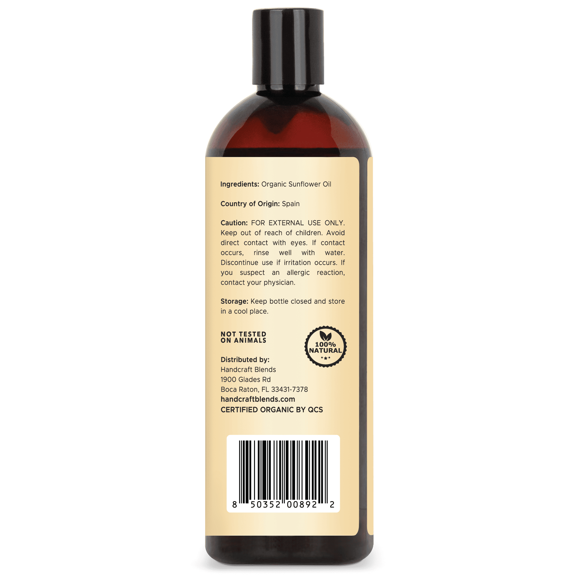 Organic Sunflower Carrier Oil