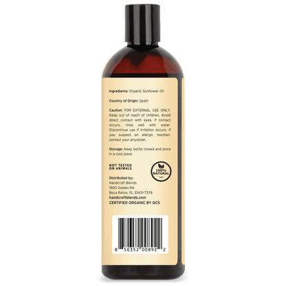 Organic Sunflower Carrier Oil