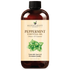 16oz bottle of peppermint essential oil for aromatherapy and DIY blends, labeled premium quality.