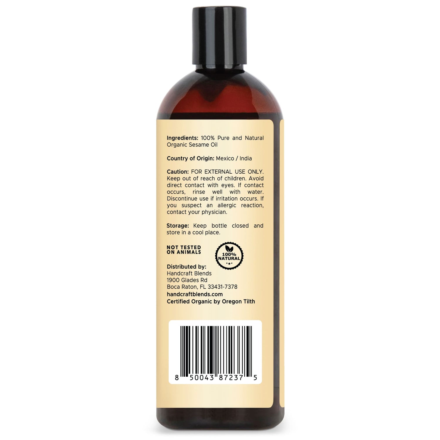 Organic Sesame Carrier Oil