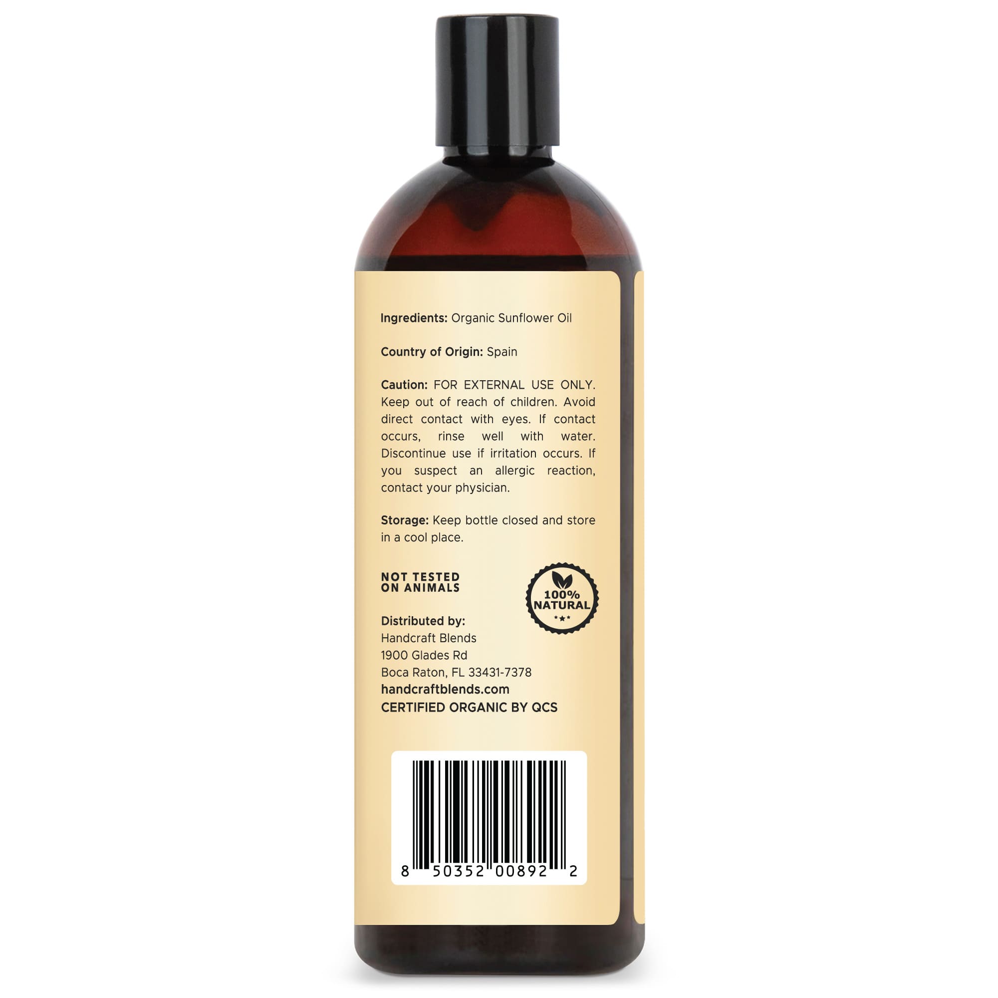 Organic Sunflower Carrier Oil