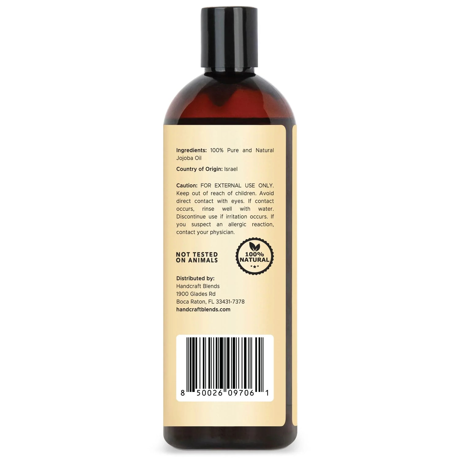 Jojoba Carrier Oil for Hair & Skin | Handcraft Blends Jojoba Carrier Oil for Hair & Skin | Handcraft Blends