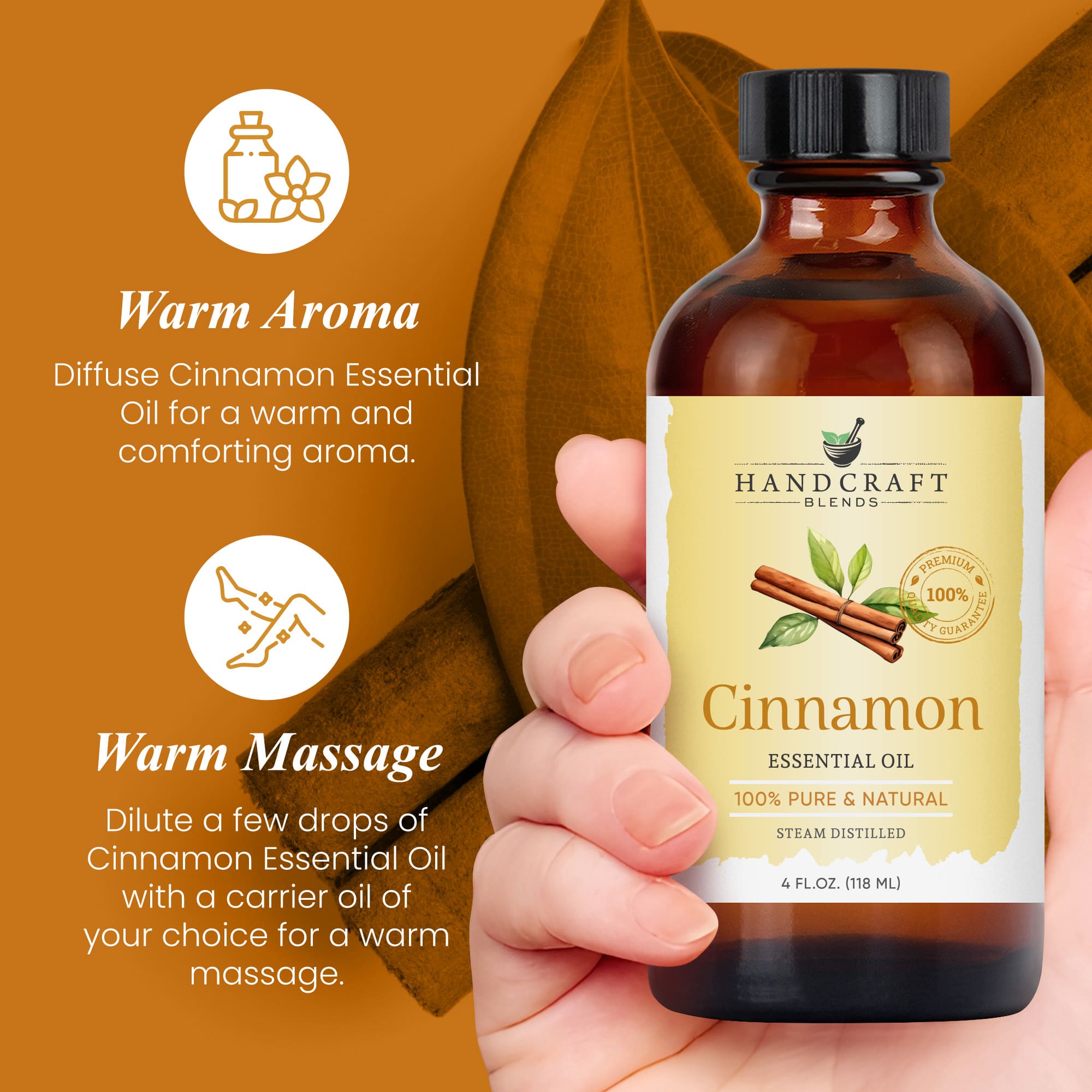 Cinnamon essential oil holiday spice