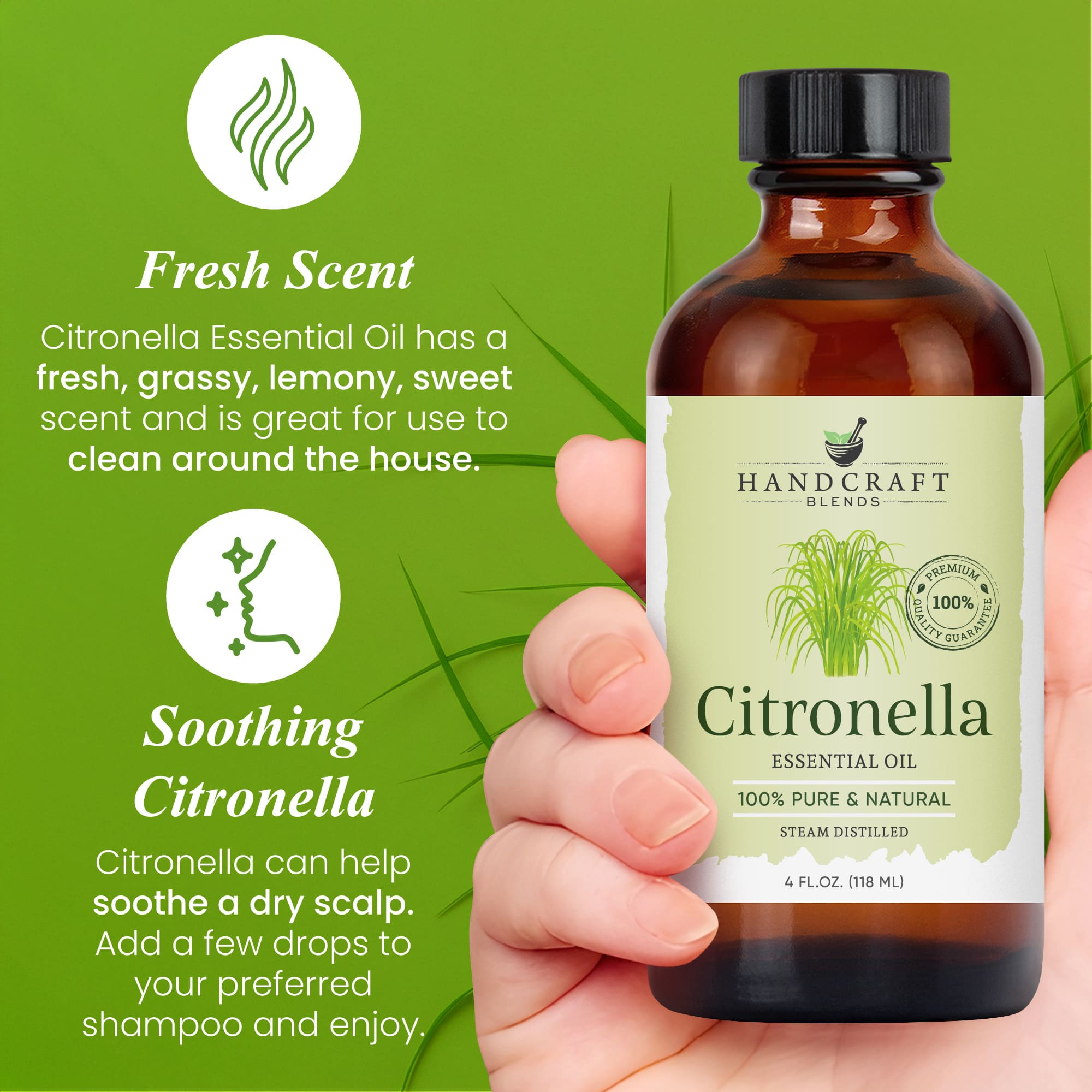 Citronella essential oil lifestyle image