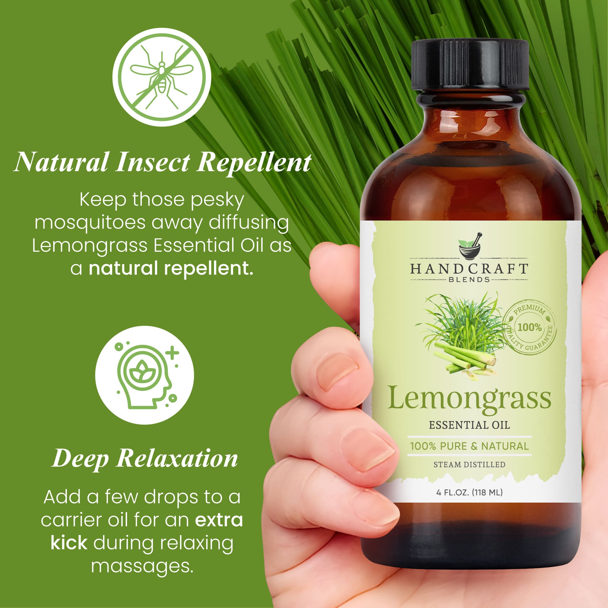 Lemongrass essential oil lifestyle image