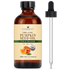 Organic pumpkin seed oil cold pressed in amber glass bottle with dropper, 4oz, USDA certified