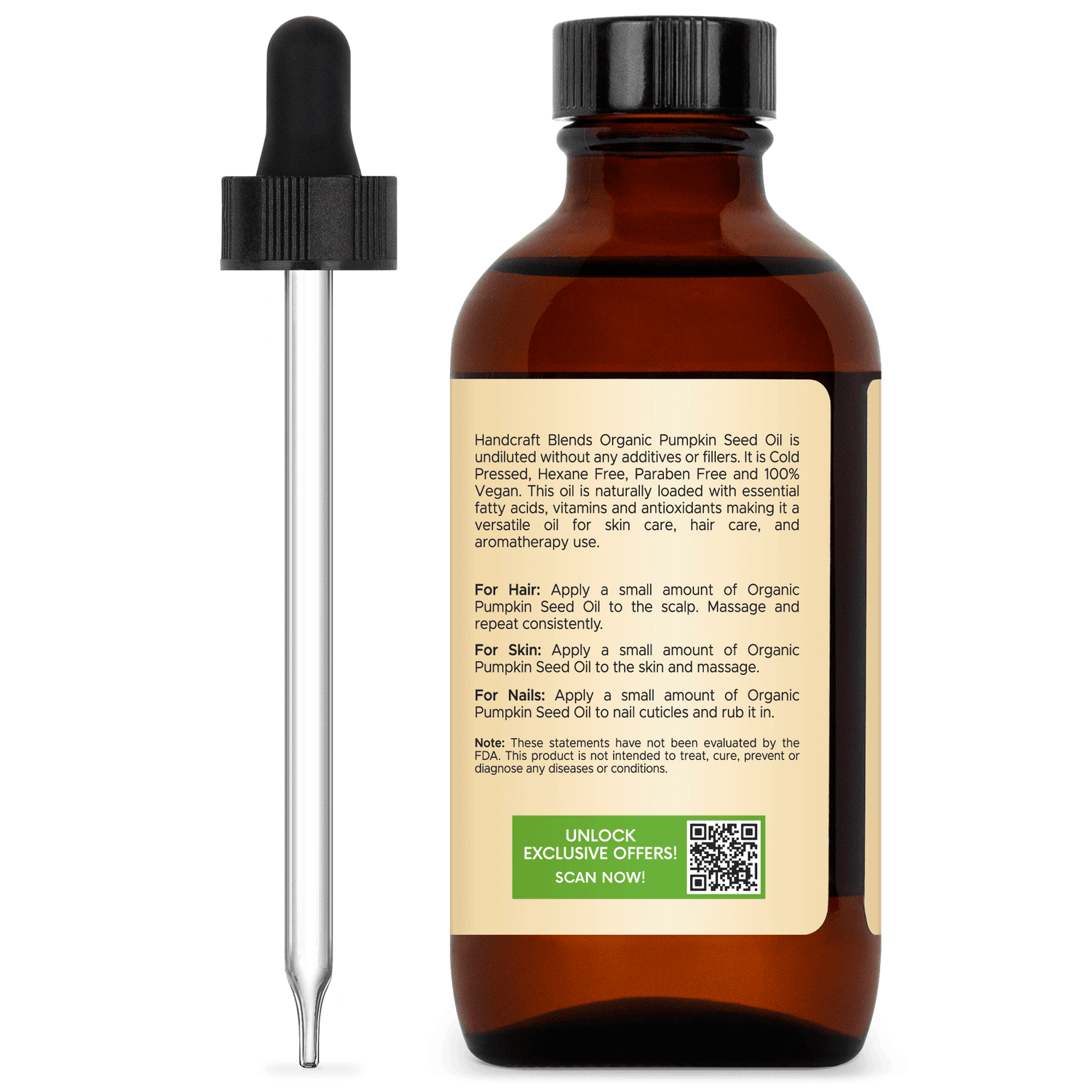 Organic Pumpkin Seed Carrier Oil