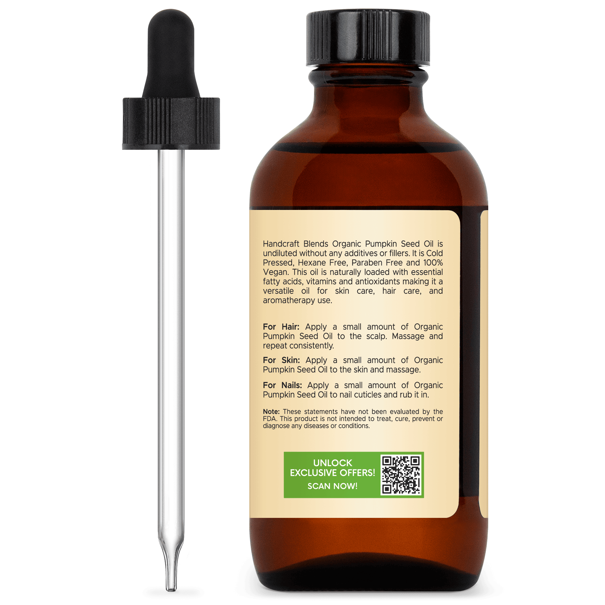 Organic Pumpkin Seed Carrier Oil