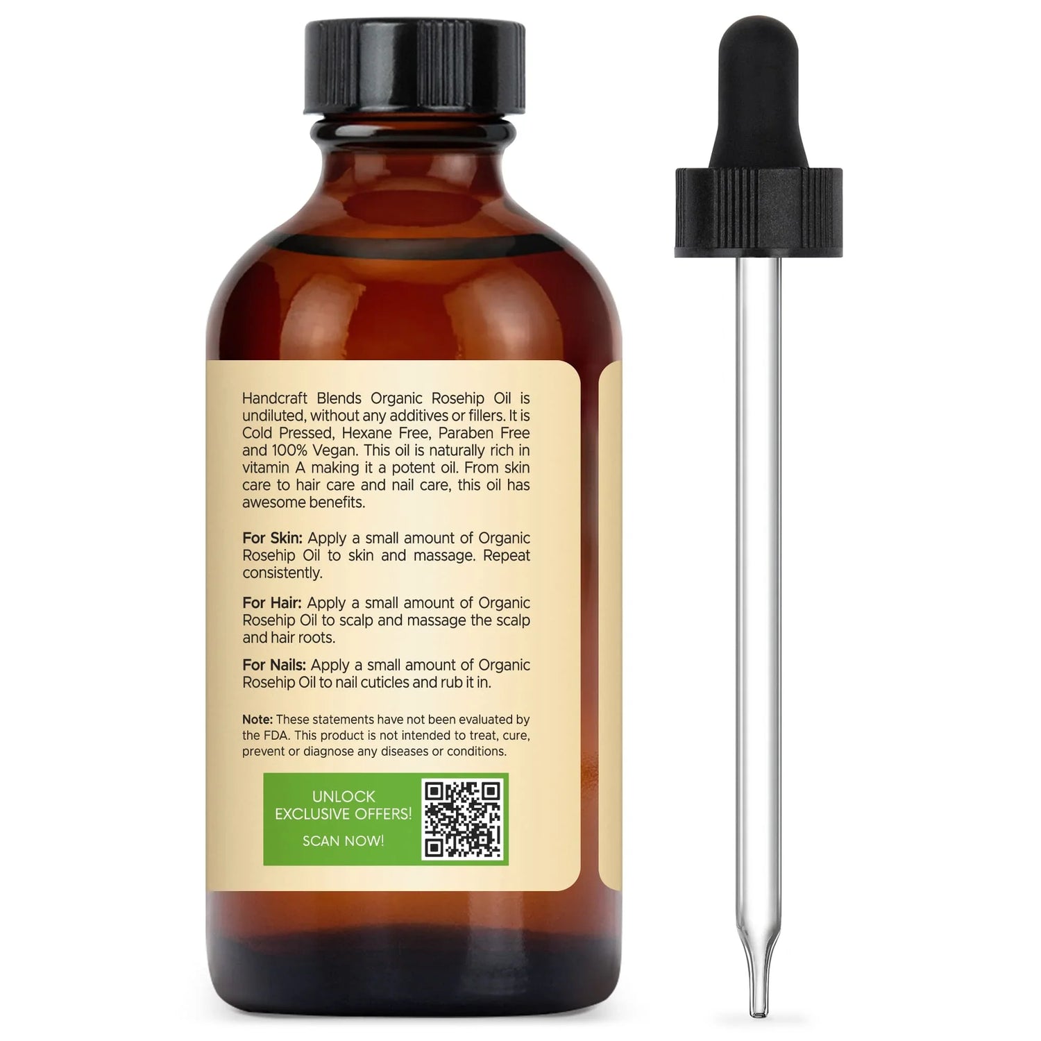 cold-pressed rose hip seed oil benefits USDA Organic Rosehip Carrier Oil