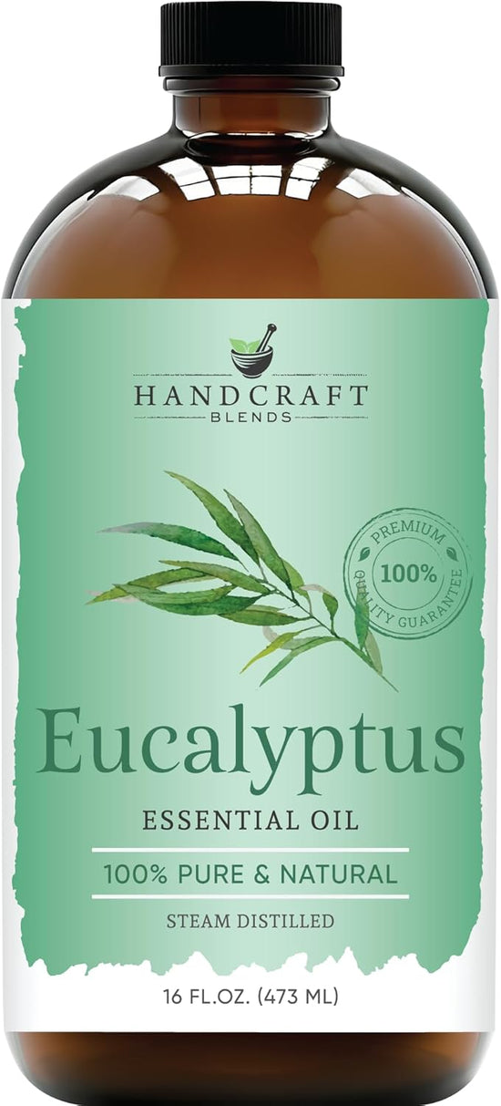 Handcraft Eucalyptus Essential Oil in Glass Bottle Huge 16 Fl Oz