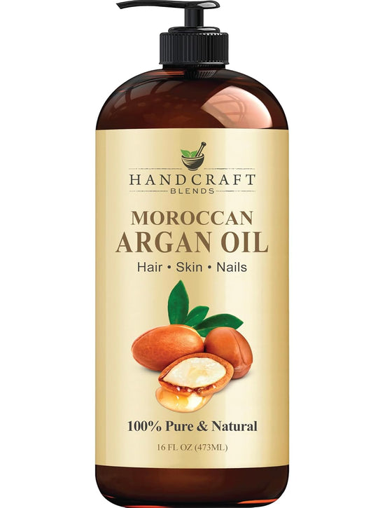 Handcraft Argan Oil - 16 Fl Oz Cold-Pressed 100% Pure & Natural