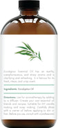 Handcraft Eucalyptus Essential Oil in Glass Bottle Huge 16 Fl Oz