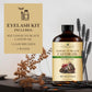 Handcraft Cold-Pressed Jamaican Black Castor Oil 4 Fl Oz  in Glass Bottle with Lash Brushes