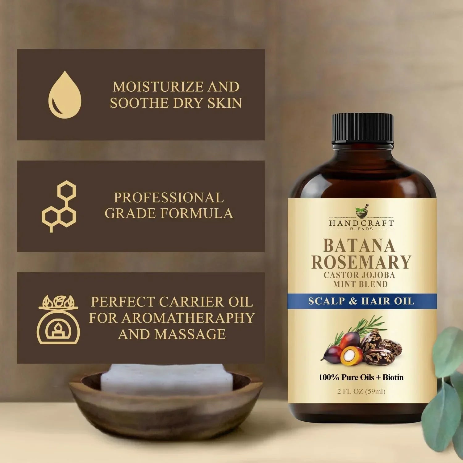 Rich batana oil texture for hair care