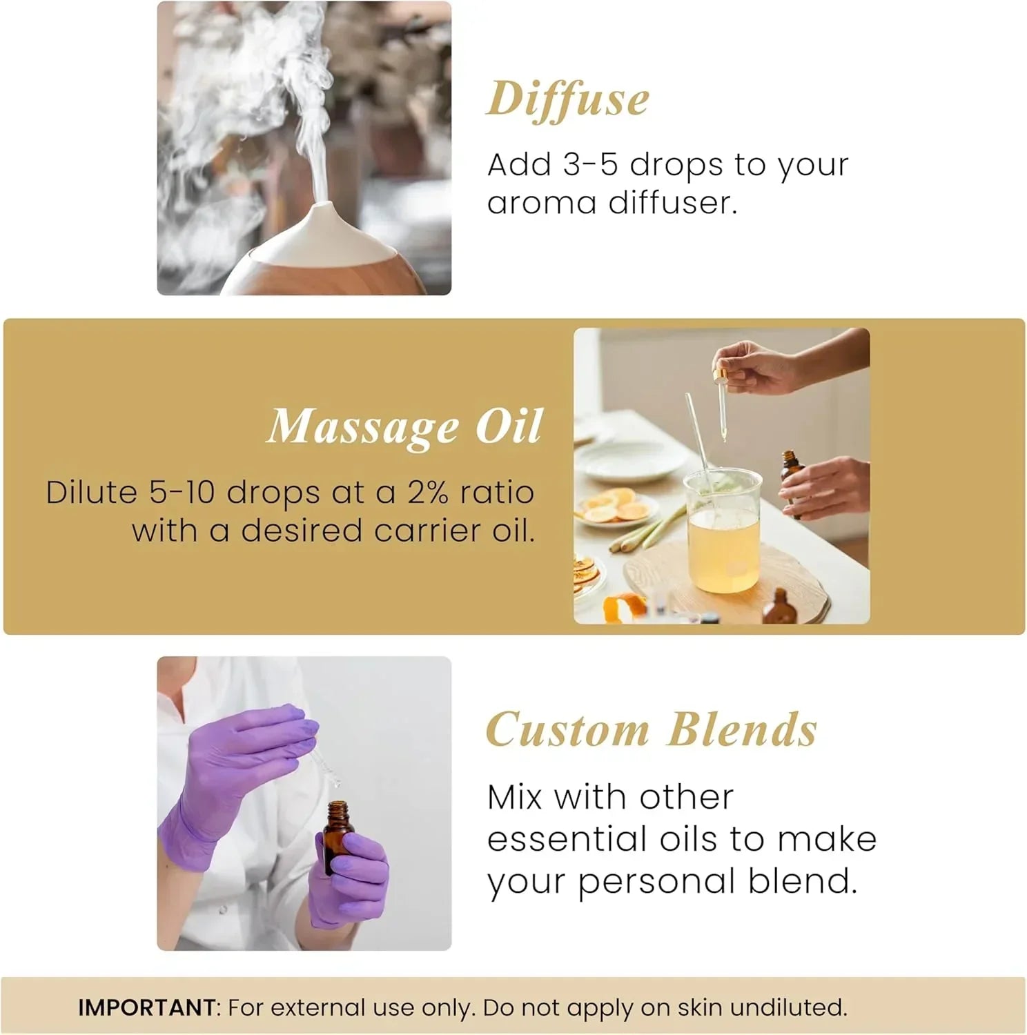 Essential oils for blending with ginger
