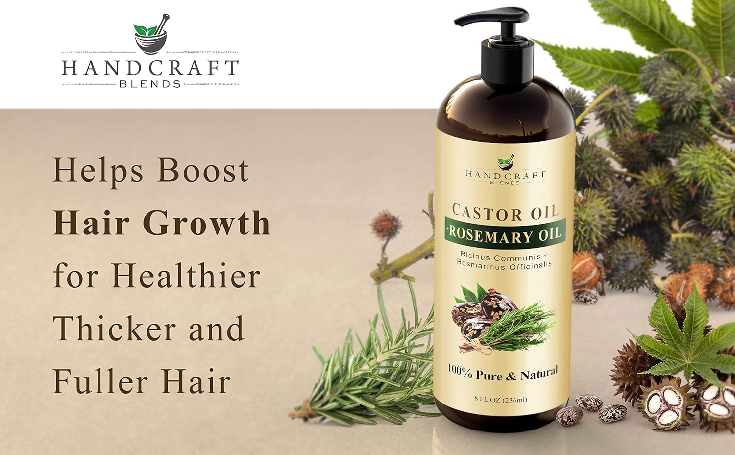 Castor Carrier Oil infused with Rosemary