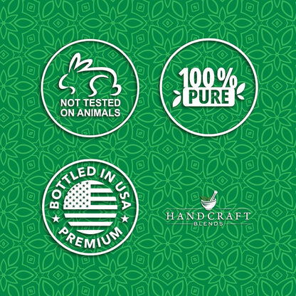 Peppermint Essential Oil in Glass Bottle