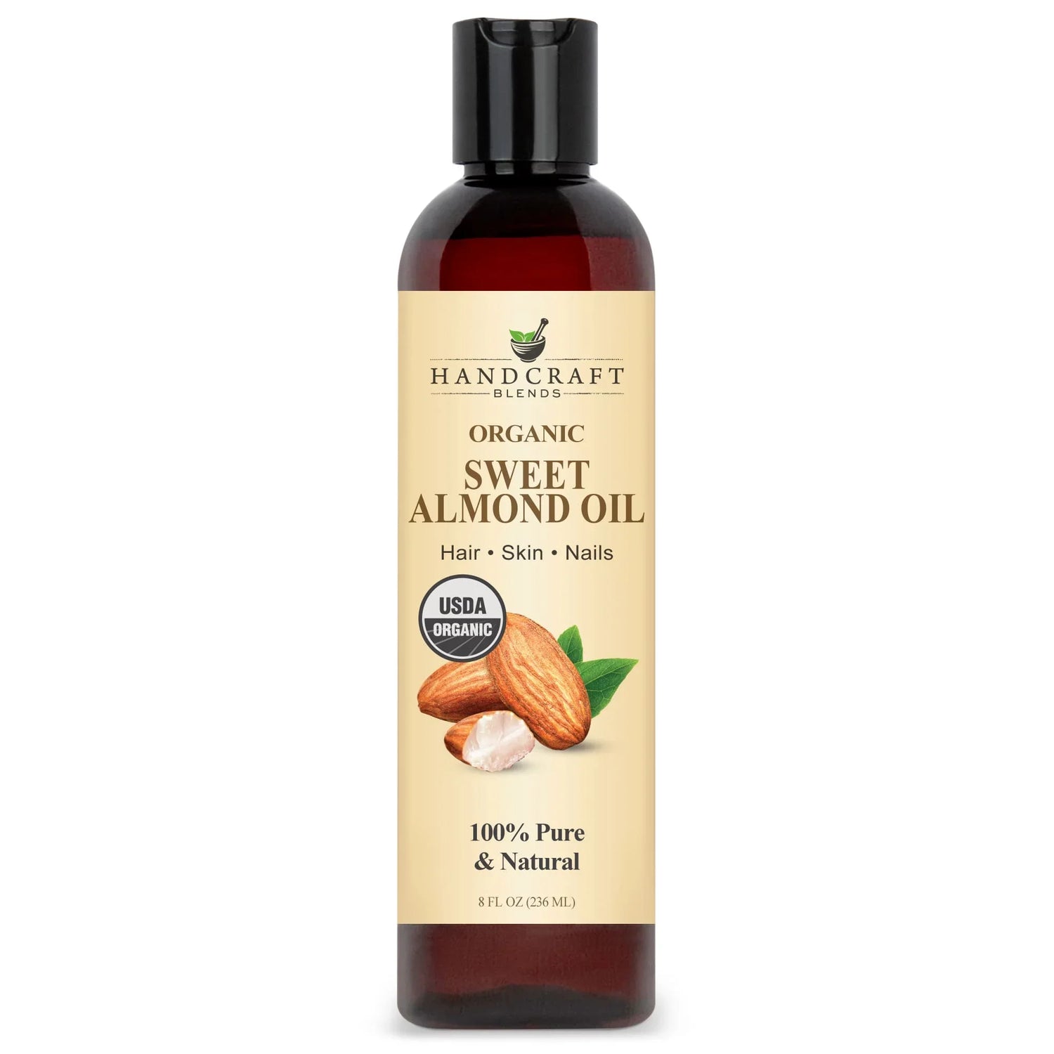 USDA Organic Sweet Almond Oil Carrier Oil | Handcraft Blends USDA Organic Sweet Almond Oil Carrier Oil | Handcraft Blends