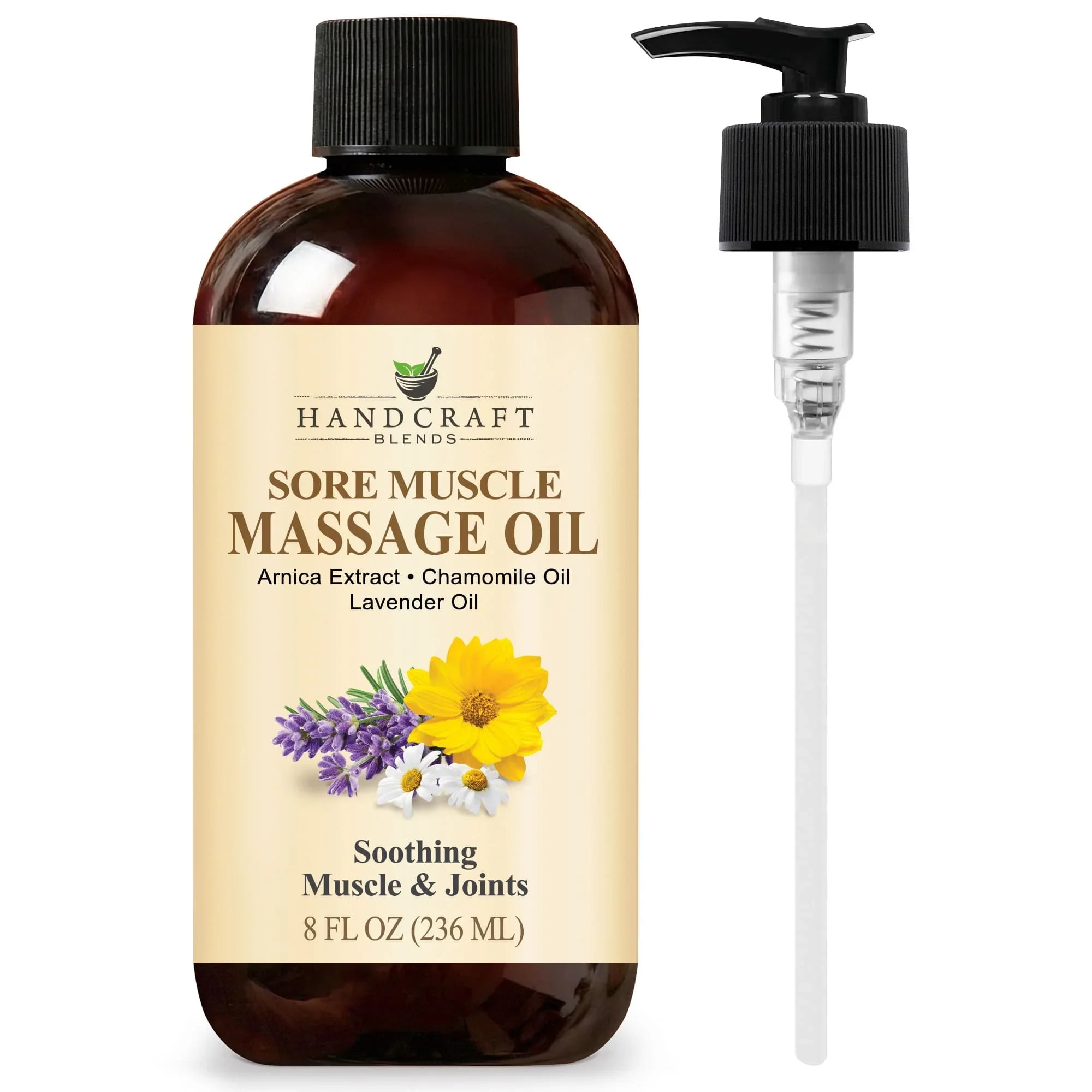 Sore Muscle Massage Carrier Oil front bottle