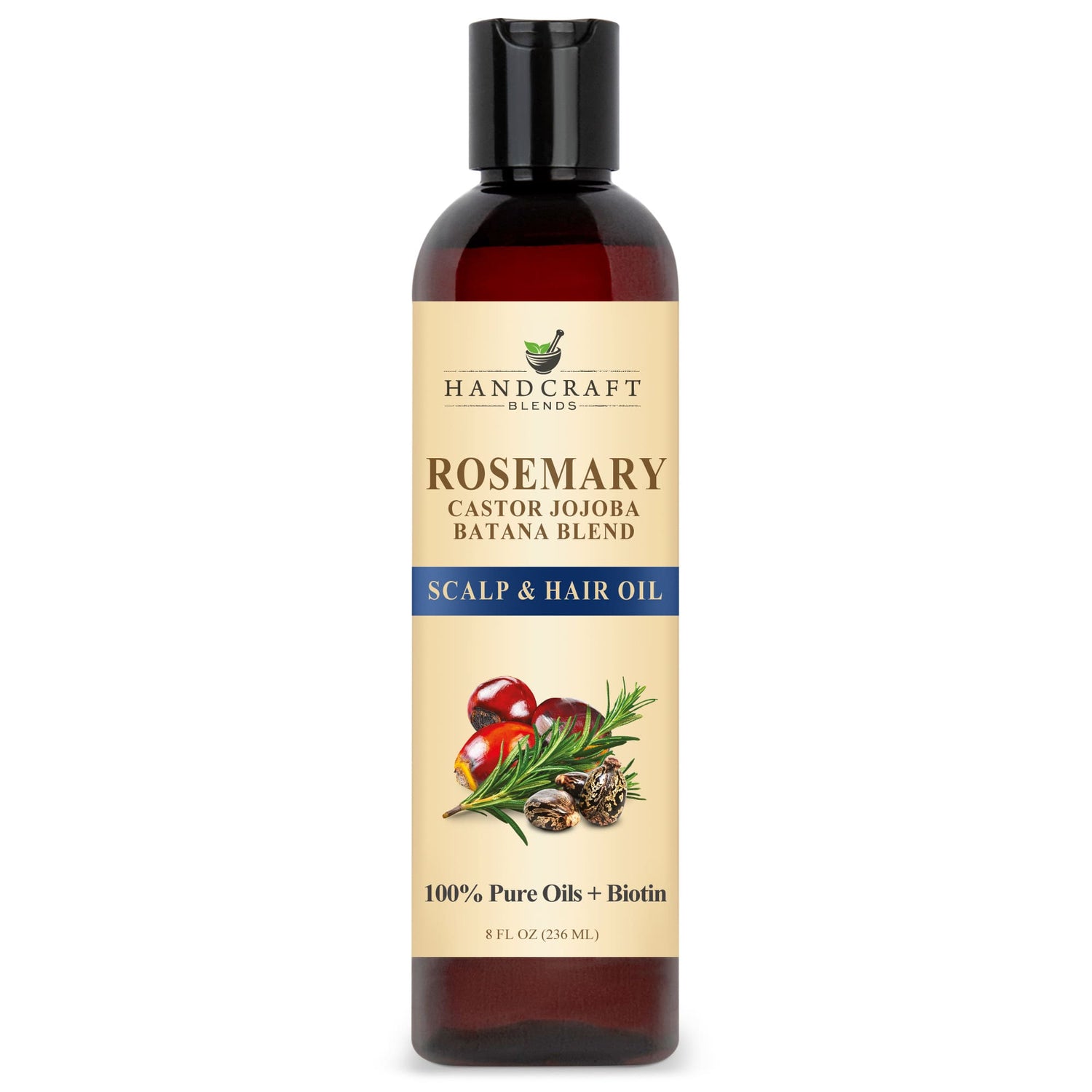 Rosemary Carrier Oil Blend with Castor, Jojoba, Batana and Biotin