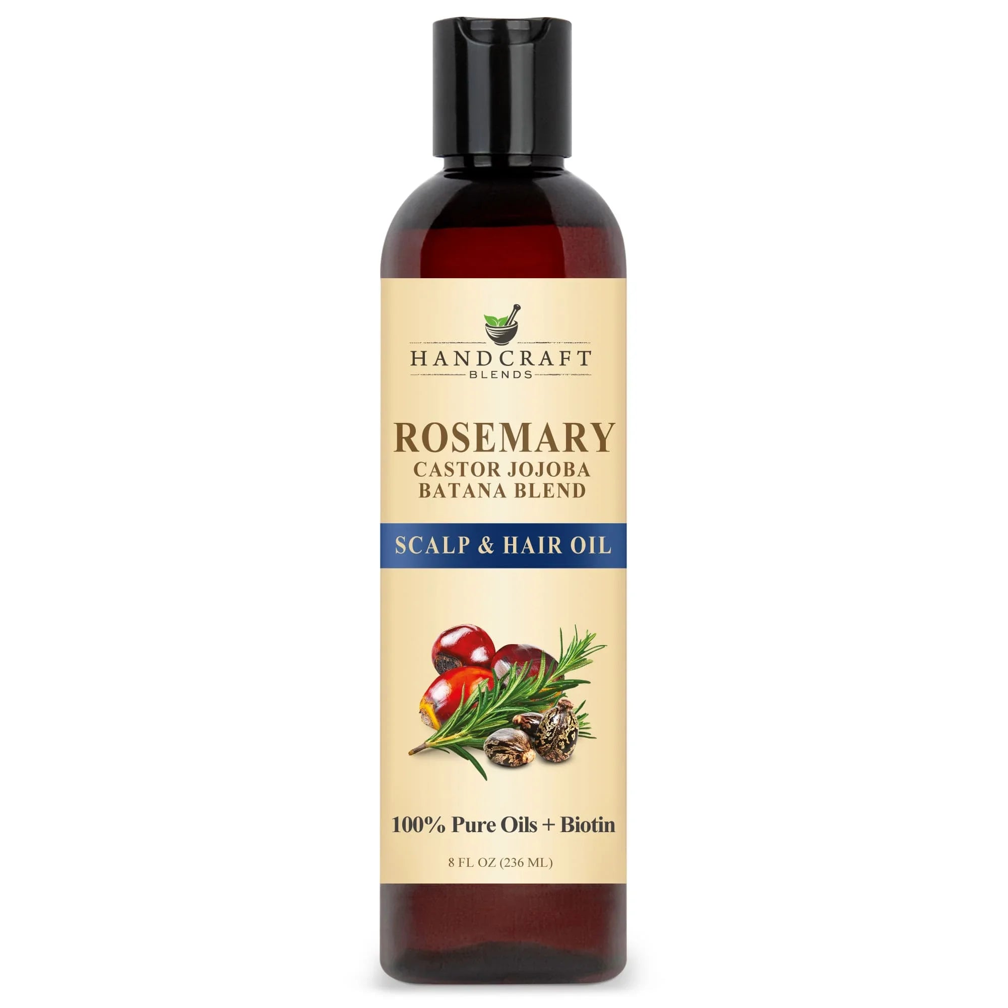 Rosemary Carrier Oil Blend with Biotin bottle front view
