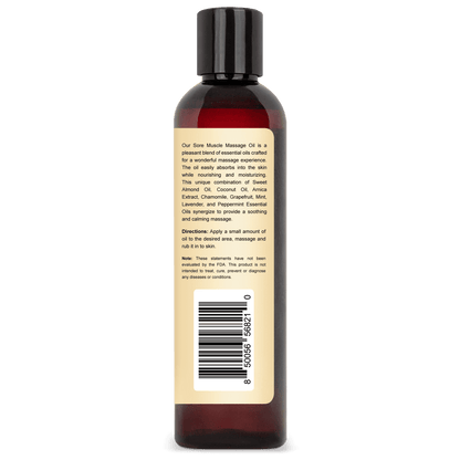Sore Muscle Massage Carrier Oil