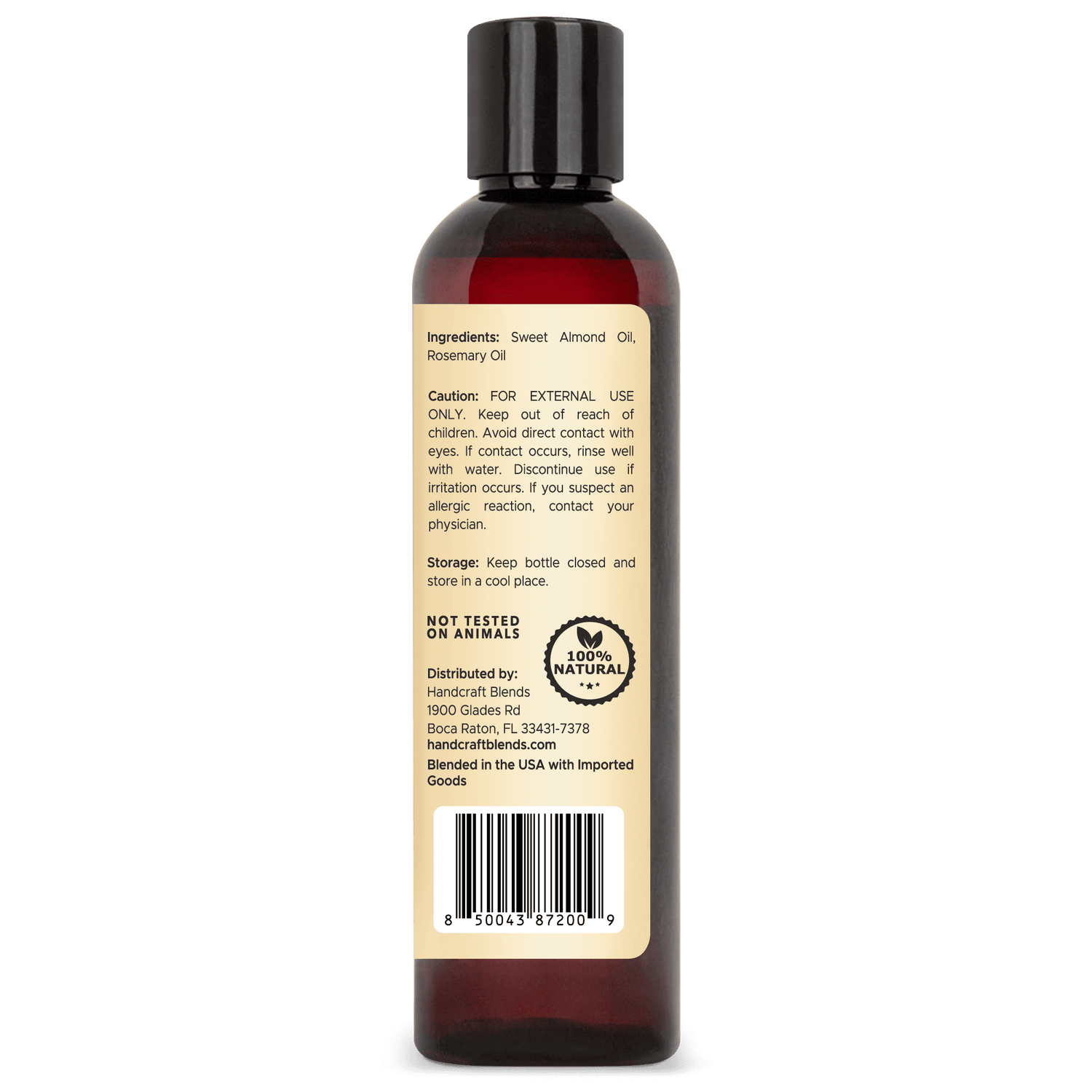 Sweet Almond Carrier Oil infused with Rosemary