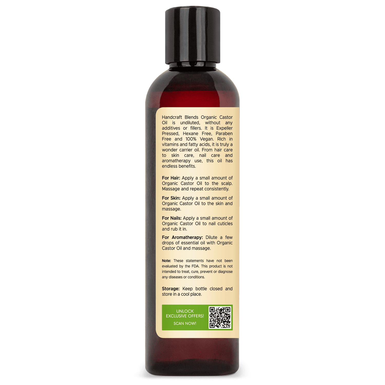 Organic Castor Carrier Oil