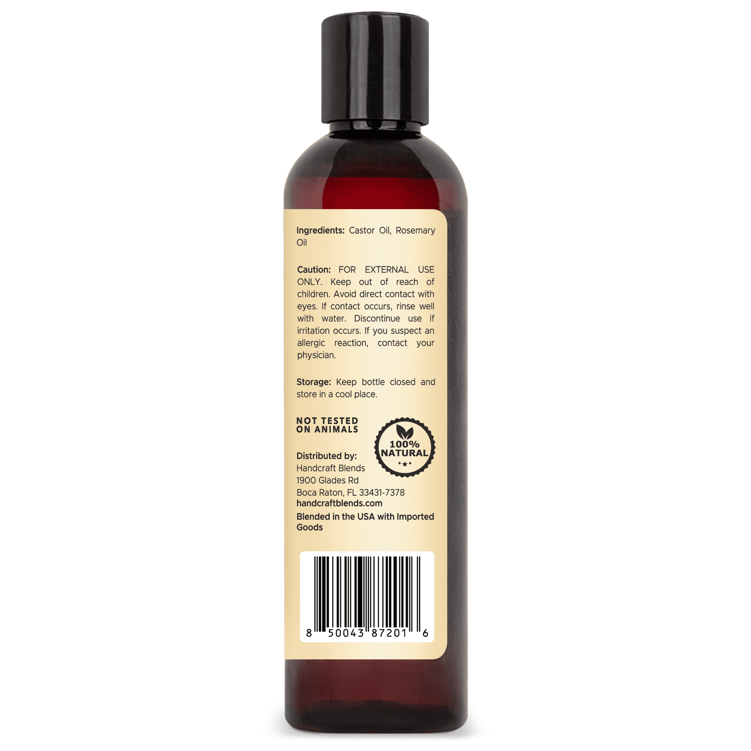 Castor Carrier Oil infused with Rosemary