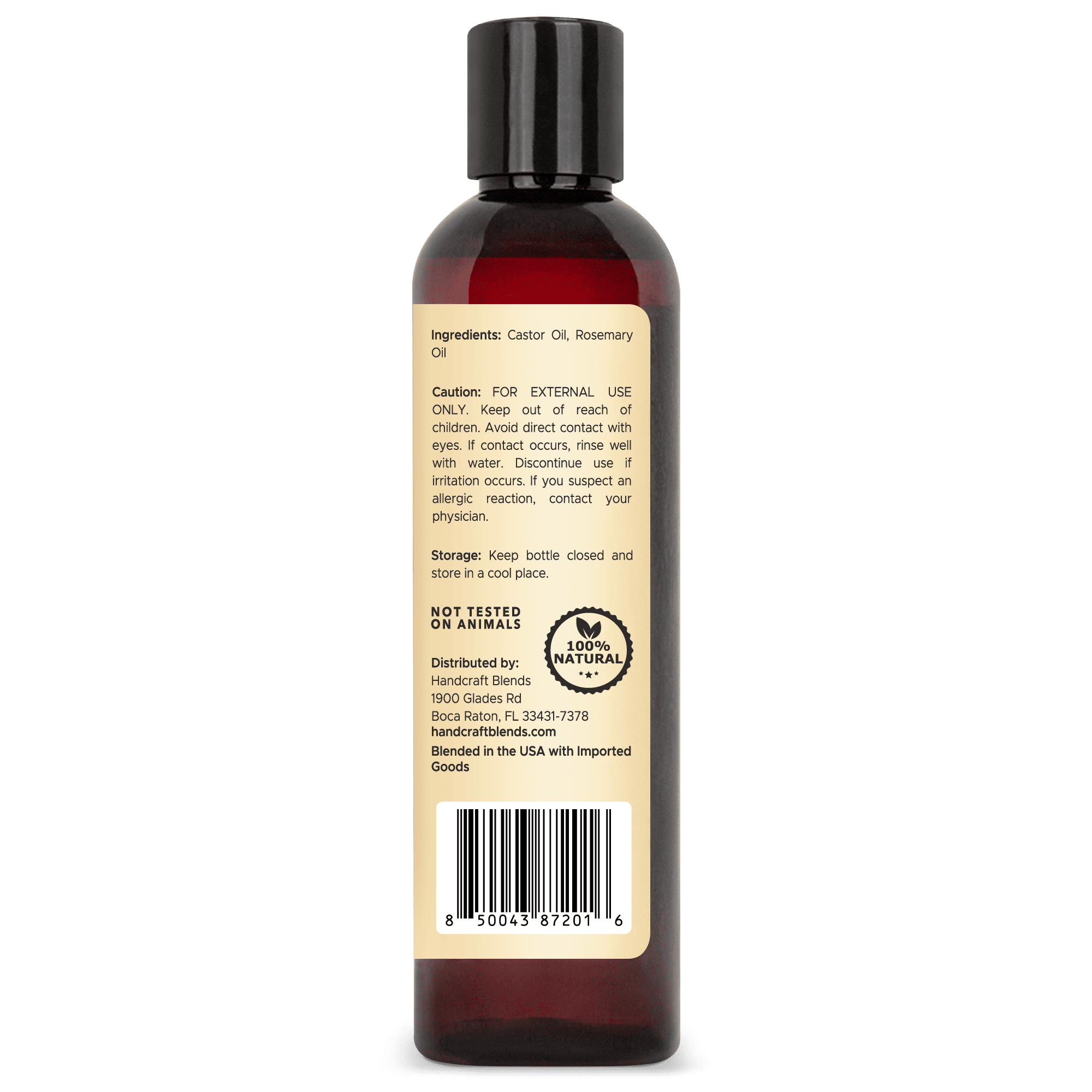 Castor Carrier Oil infused with Rosemary