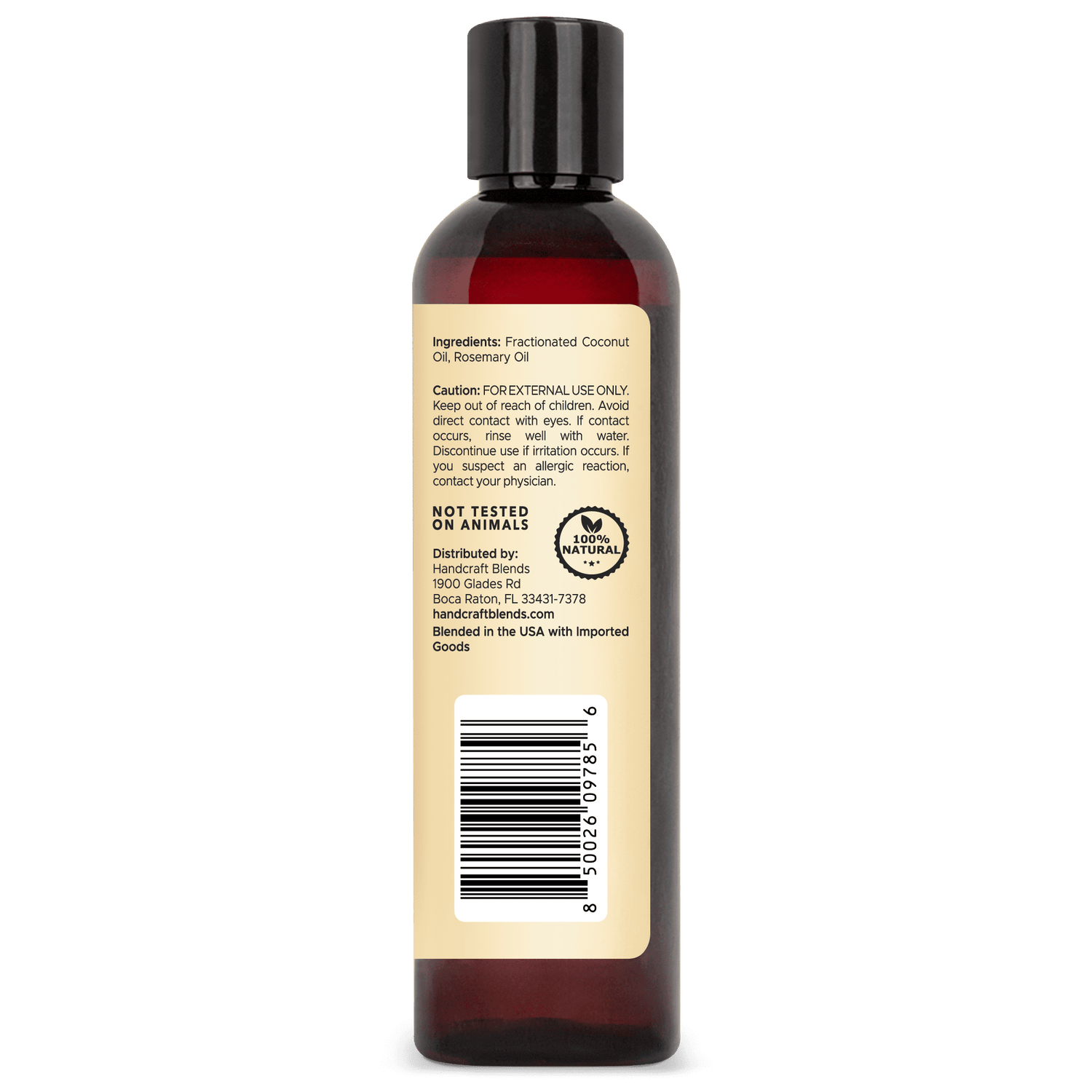 Fractionated Coconut Carrier Oil Infused with Rosemary Oil