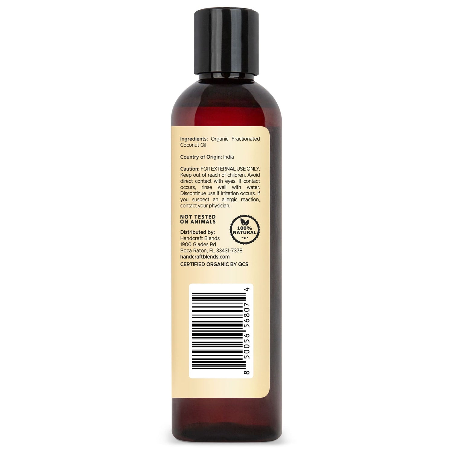 Organic Fractionated Coconut Carrier Oil