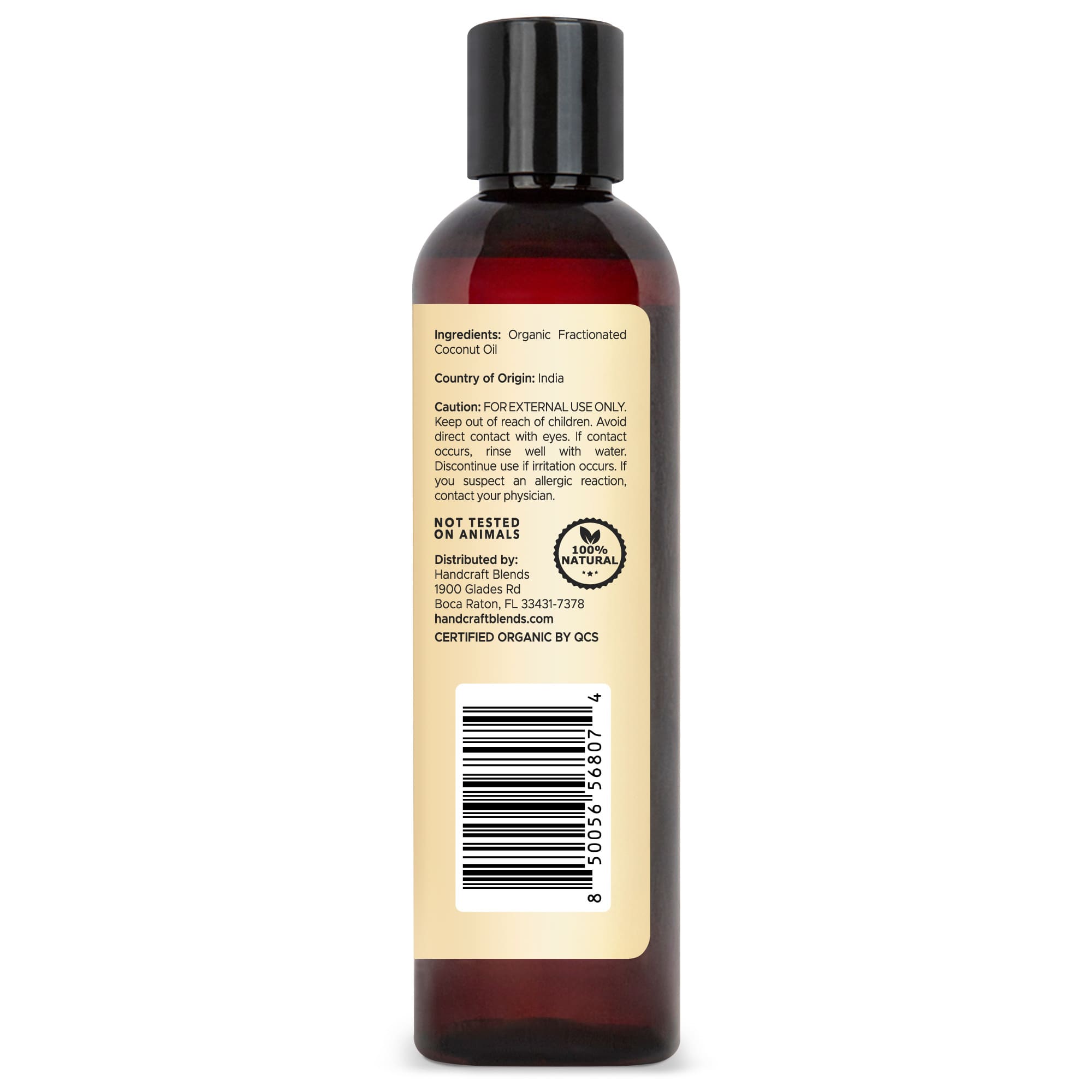 Organic Fractionated Coconut Carrier Oil